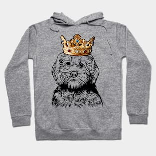 Goldendoodle Dog King Queen Wearing Crown Hoodie